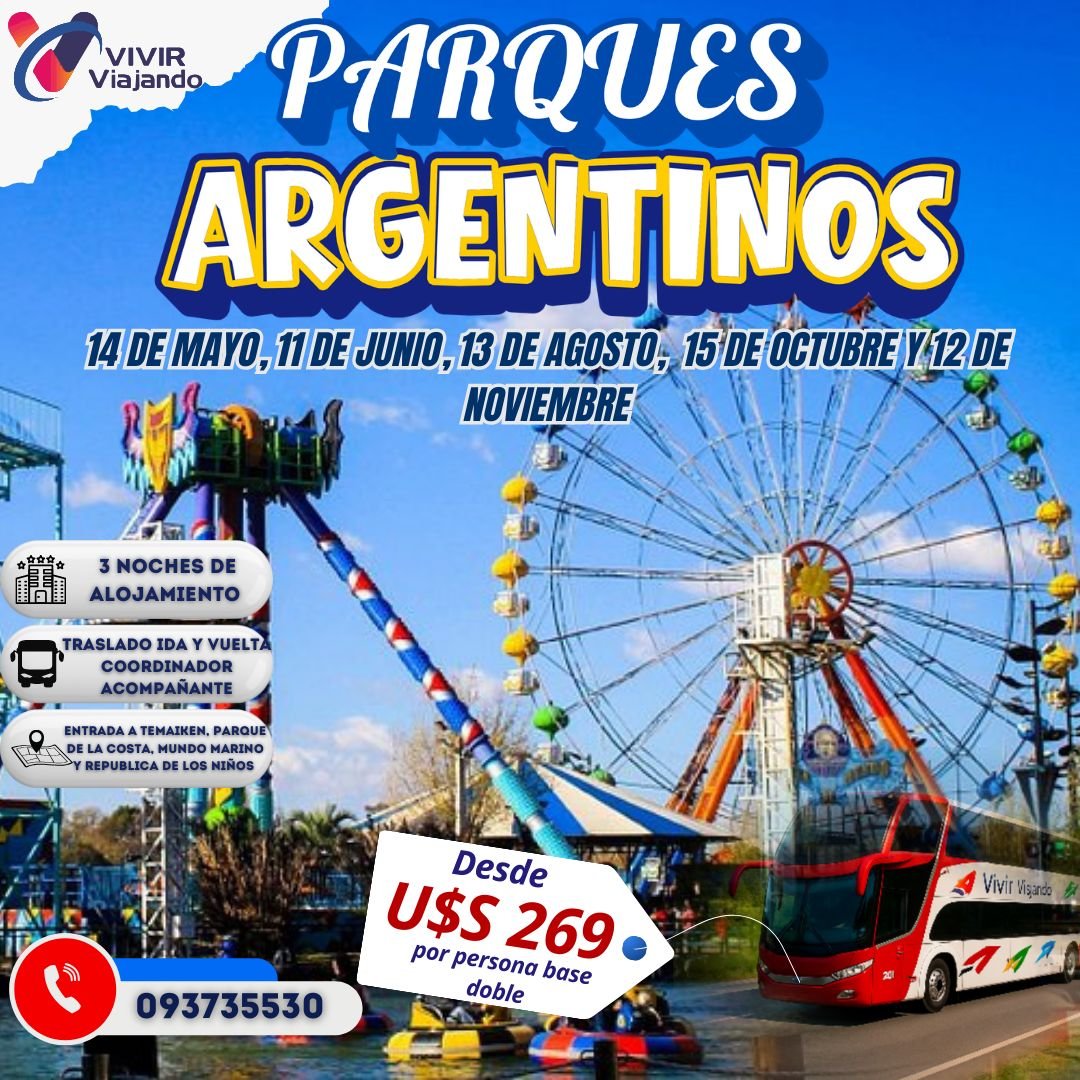 4 PARQUES ARGENTINOS BAJA TEMPORADA