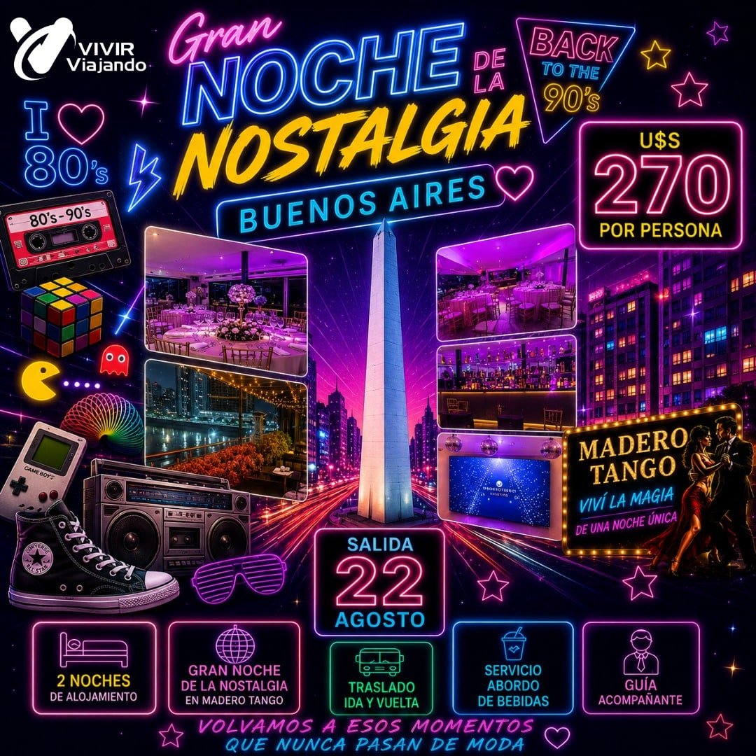 NOSTALGIA EN BUENOS AIRES – 2 NOCHES