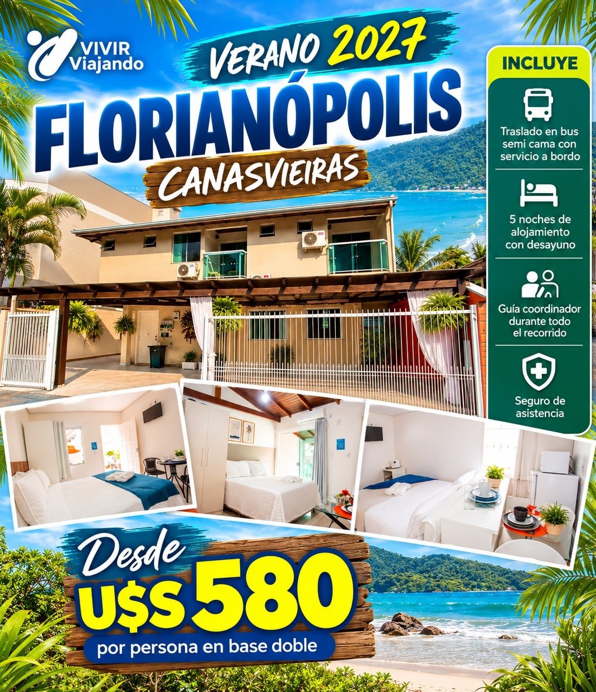 Florianópolis Verano (solo bus y hotel)